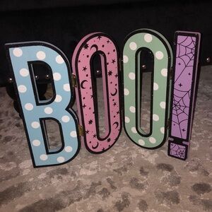 Boo Pastel Halloween Decor